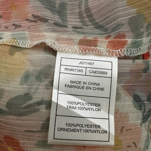 Jack by BB Dakota Floral Duster Vest – Size M - Picture 8 of 9